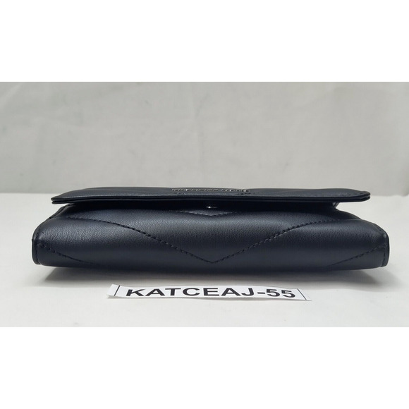 Michael Kors Jet Set Travel Black Quilted Leather Trifold Wallet - NWT $298 - Picture 6 of 16